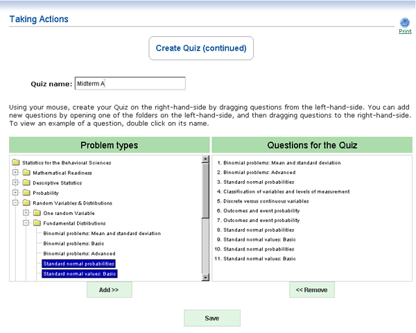 Create Quiz