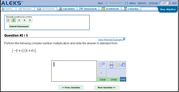 Aleks math homework assistance