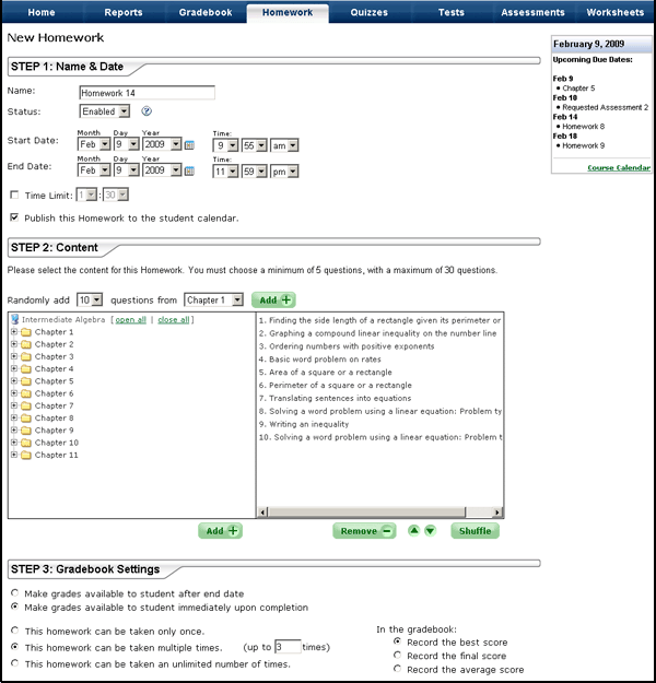 Create Quiz