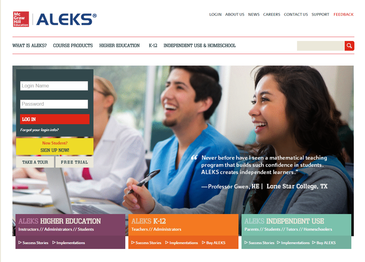 The ALEKS Website